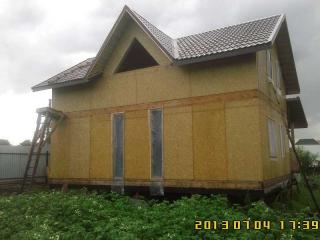 Фотографии строительства дома на фундаменте с использованием винтовых свай