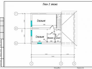 Пример планировки дома 9м х 9м с пристроенным гаражом