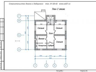 Пример проработанной планировки дома с эркером под лестницу, и пристроенной террасой с выходом на участок